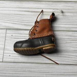 L.L. Bean Brown and Black  Bean Boots  Keychain Accessory New Without Tag